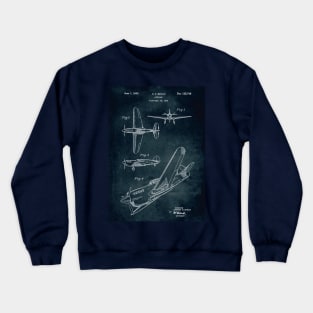 Airplane patent Crewneck Sweatshirt